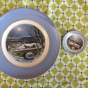 Avon Christmas Plate Series